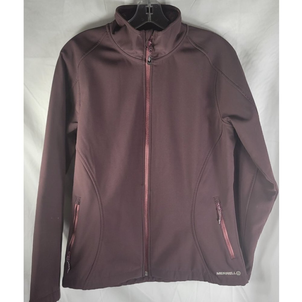 Merrell Soft Shell Women Jacket Burgundy Size M